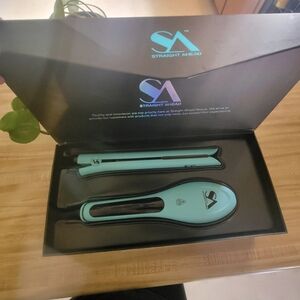 Blue Hair Styling Tools for Smooth Straight Hair